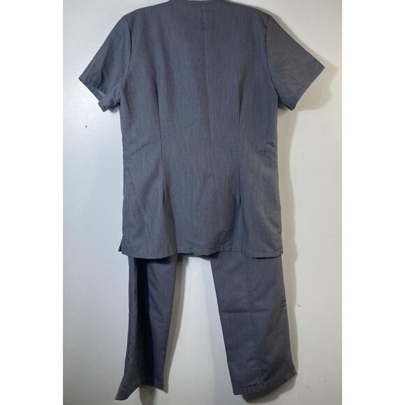 Womens Figs Casma Kade Scrub Set Graphite Gray S Polyester Rayon Spandex #1 - Picture 2 of 12